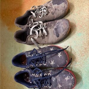 Two pairs floral and flag nobull